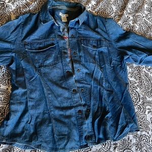 Vintage C. A. Sport Women's 100% Cotton Jeans Shirt